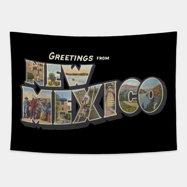 Greetings from New Mexico Tapestry by reapolo