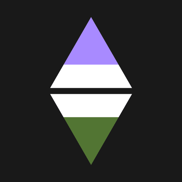 #nerfingwithpride Auxiliary Logo - Genderqueer Pride Flag by hollowaydesigns