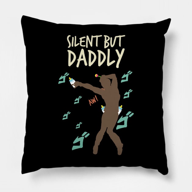 retro Silent but daddly funny edition 05 Pillow by HCreatives