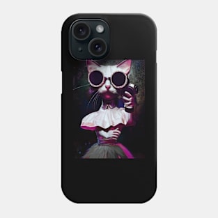 Cat Girl Vintage Phone Case