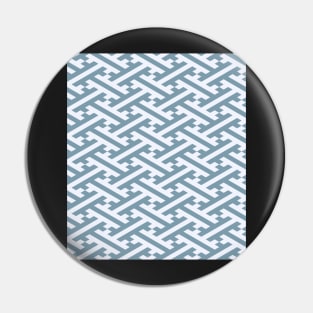 Blue Sayagata Japanese Pattern Pin