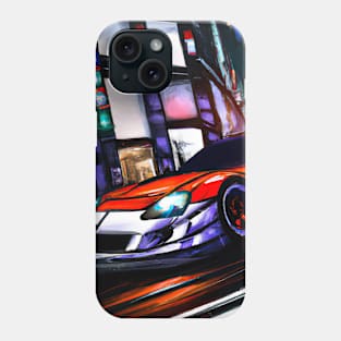 Sports car in Big City Phone Case