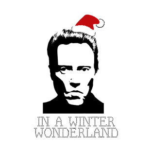 Walken In A Winter Wonderland Christmas Knit T-Shirt