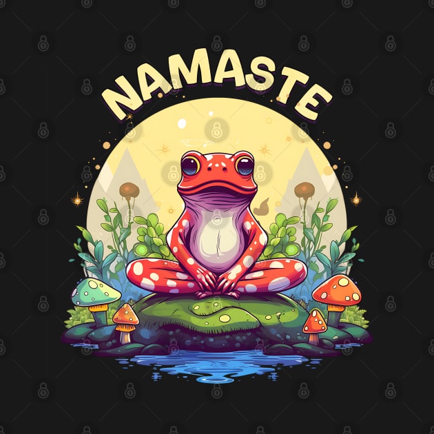 Namaste Frog by KayBee Gift Shop