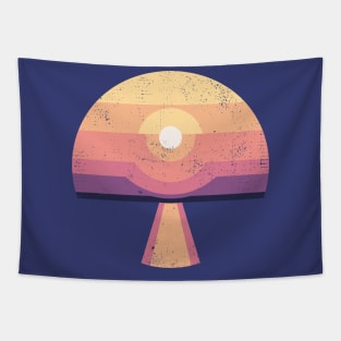 Sea Sunset. Landscape illustration Tapestry