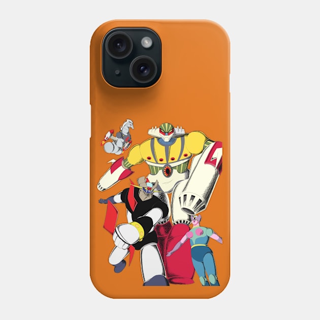 Jeeg VS Mazinger & Dianan Phone Case by CristianoMarzio