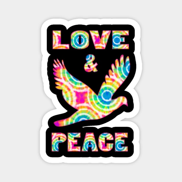 Love and peace Magnet by LebensART