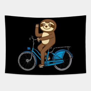 Sloth bicycle Tapestry