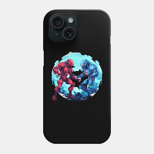 Alien Robots Phone Case by Cosmic Tees