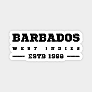 Barbados Estb 1962 West Indies Magnet