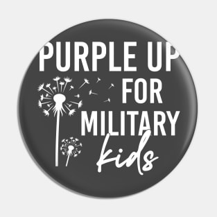 Purple Up For Military Kids Military Child Month USA Pin