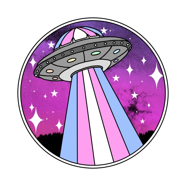 Trans pride UFO magenta/purple by Aurii