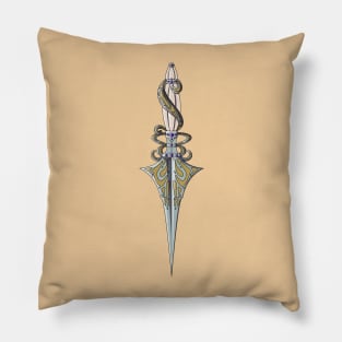 Swirls and Twirls Blade - Fantasy Dagger Pillow