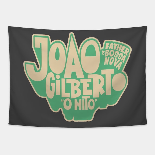 João Gilberto - Bossa Nova Tribute T-Shirt Tapestry by Boogosh