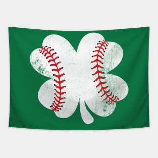 St Patrick's Day Baseball in A Clover Tapestry