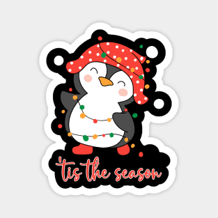 Tis The Season Penguin Magnet