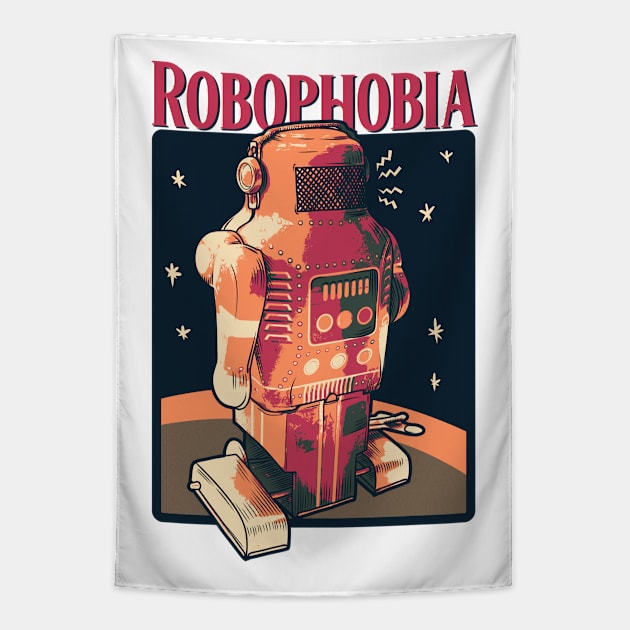 Robophobia Tapestry by The Jhaku