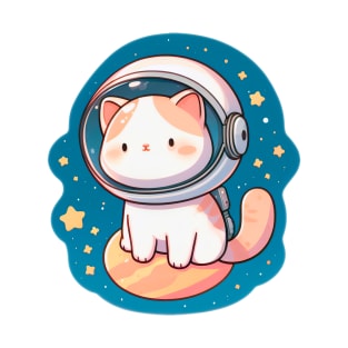 Little Star Explorer: Cosmic Adventures of an Adorable Astronaut Kitty T-Shirt