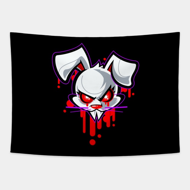 Vampire Bunny Dark Tapestry by Sanguiphilia