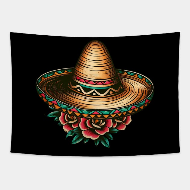 Mexican hat sombrero Tapestry by PinScher