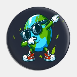 earth day 2024 funny earth Dabbing Pin