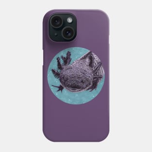 Purple axolotl Phone Case