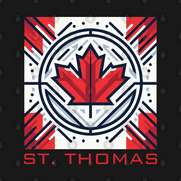 St Thomas Ontario Canada Flag by Heartsake