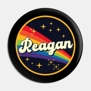 Raegan // Rainbow In Space Vintage Style Pin