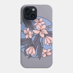 Pink and Blue Sakura Phone Case