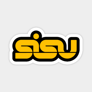 SISU Logo - mellow yellow Magnet