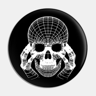 skull  wireframes design Pin