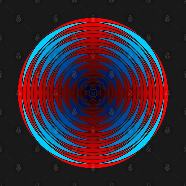 Fuzzy Circular Logic Red 1 by The Knotty Works