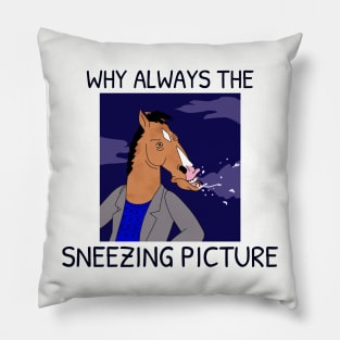 Bojack horseman - WHY ALWAYS THE SNEEZING PICTURE Pillow