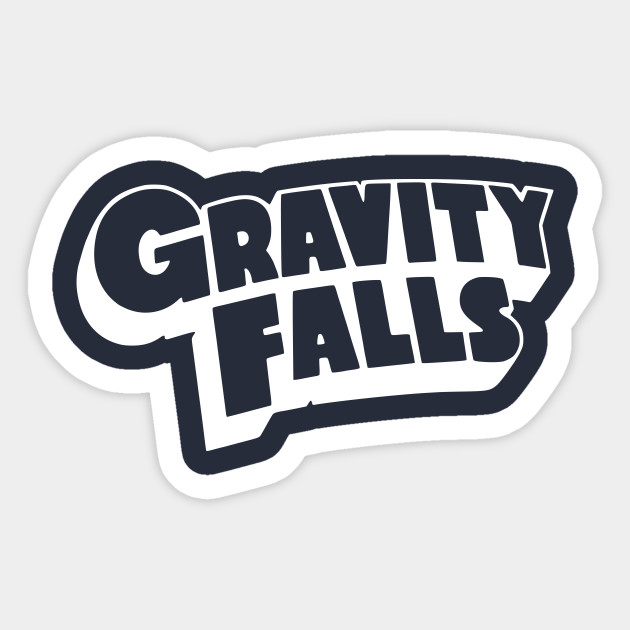 Gravity Falls Simple Logo Gravity Falls Sticker Teepublic