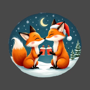 Fox Christmas Hot Chocolate T-Shirt