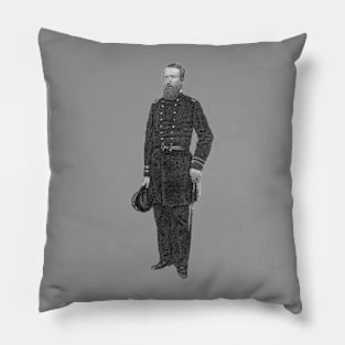 Admiral David Dixon Porter Engraved Portrait Pillow