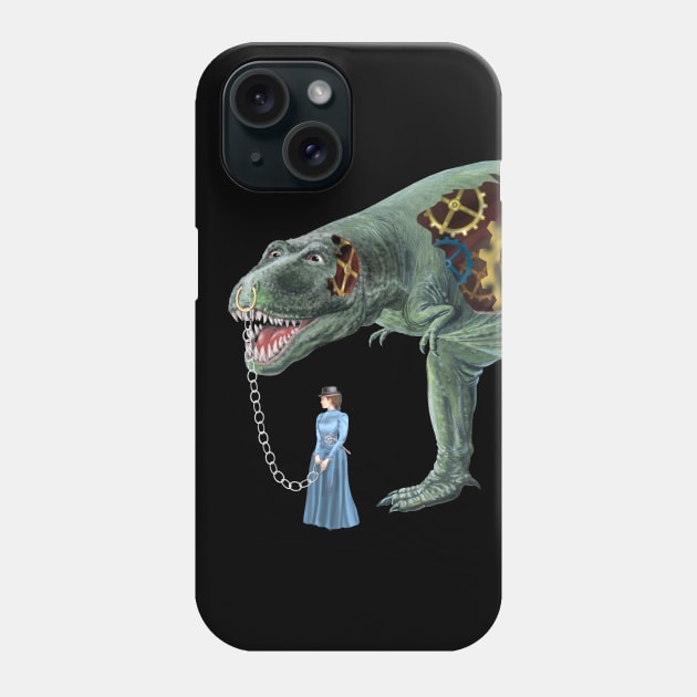 Steampunk T-Rex Phone Case by davidroland