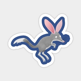 Cute happy Australian bilby cartoon Magnet