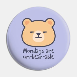 Mondays are un-bear-able! Pin