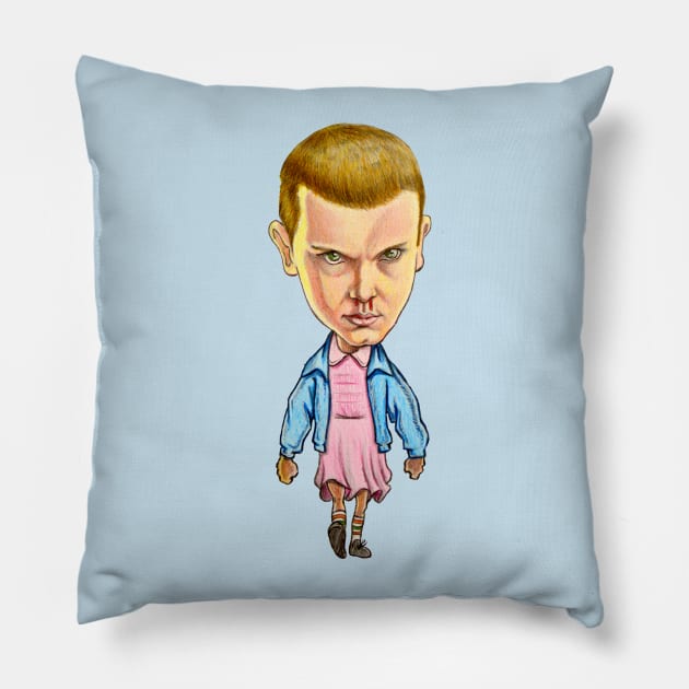 Angry Eleven Pillow by tabslabred