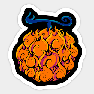 gasha gasha no mi devil fruit Sticker for Sale by goldjuliana