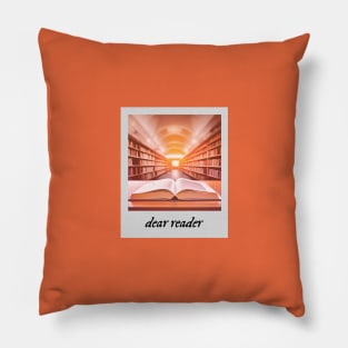 dear reader aesthetic Pillow