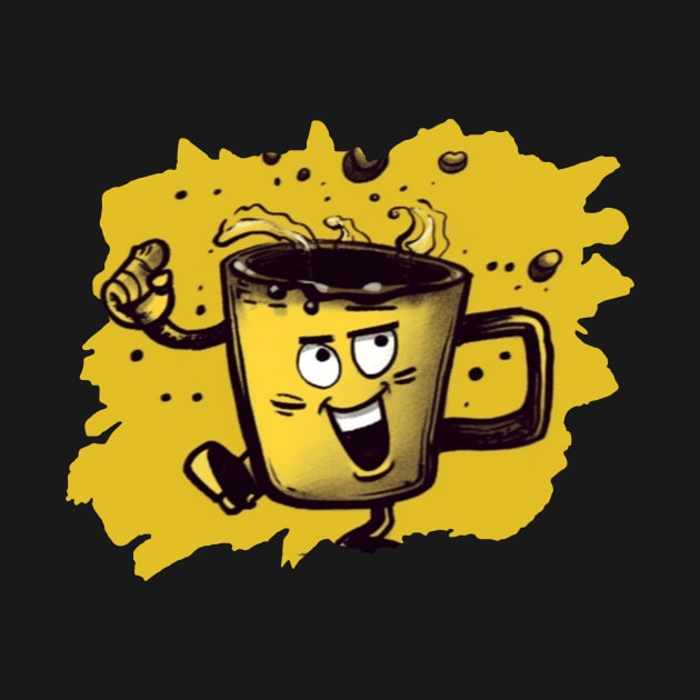 Coffee & Finger Guns by Pixy Official