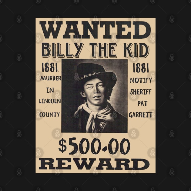 Wanted Poster of Billy The Kid by posterbobs