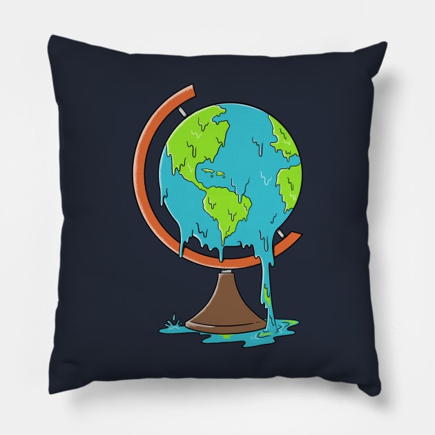 Melted Planet Pillow by coffeeman