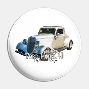 1934 Ford Model 40 3 Window Coupe Pin