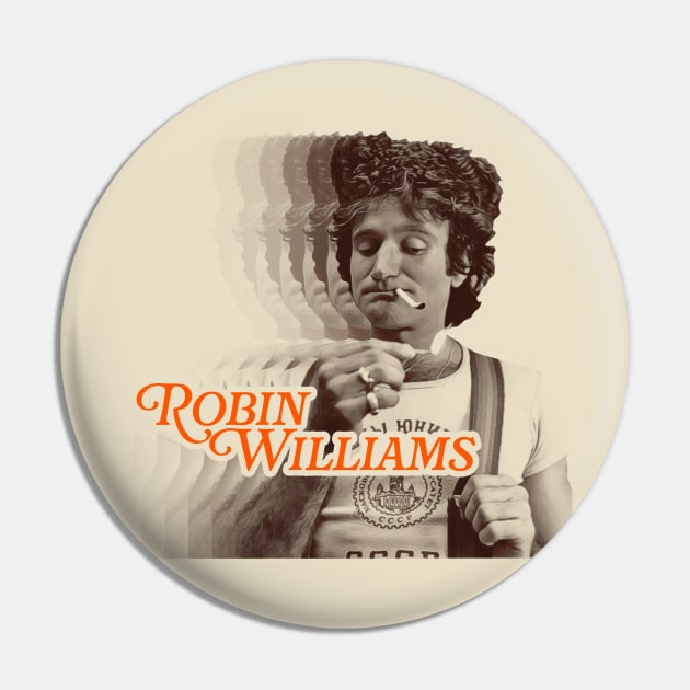 Robin Williams Fade Tribute Pin by darklordpug