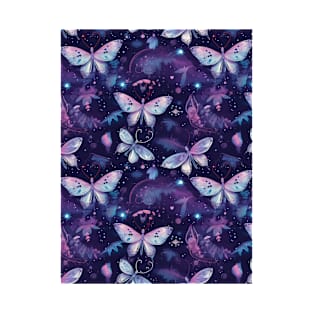 Magical, Dreamy Moth Pattern with Stars | Whimsical, Celestial, Magical T-Shirt