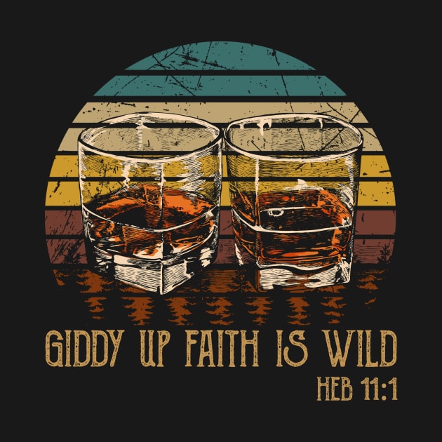 Giddy Up Faith Is Wild Whisky Mug by Beard Art eye