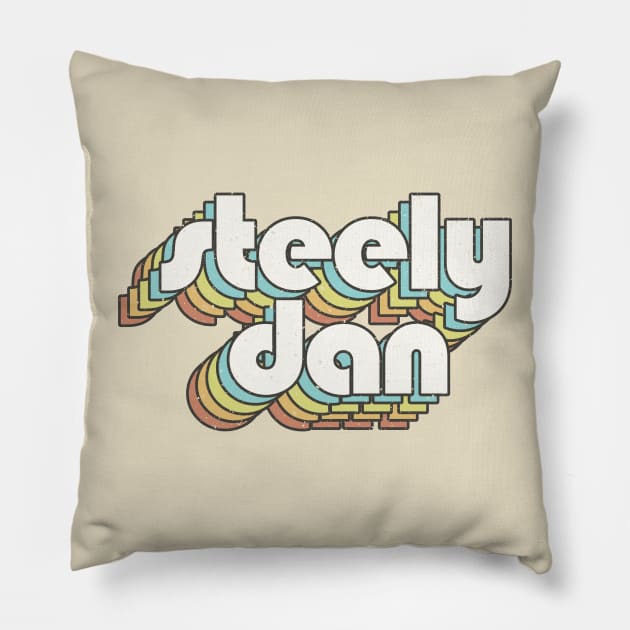 vintage color steely dan Pillow by Wizz Ventura